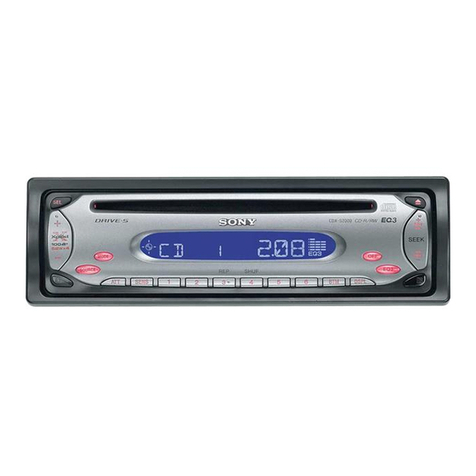 Sony CDX-S2000 - Fm/am Compact Disc Player operating instructions Sony CDX-S2000 - Fm/am Compact Disc Player operating instructions