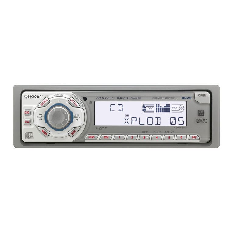 Sony CDX-F50M Installation/Connection operating instructions