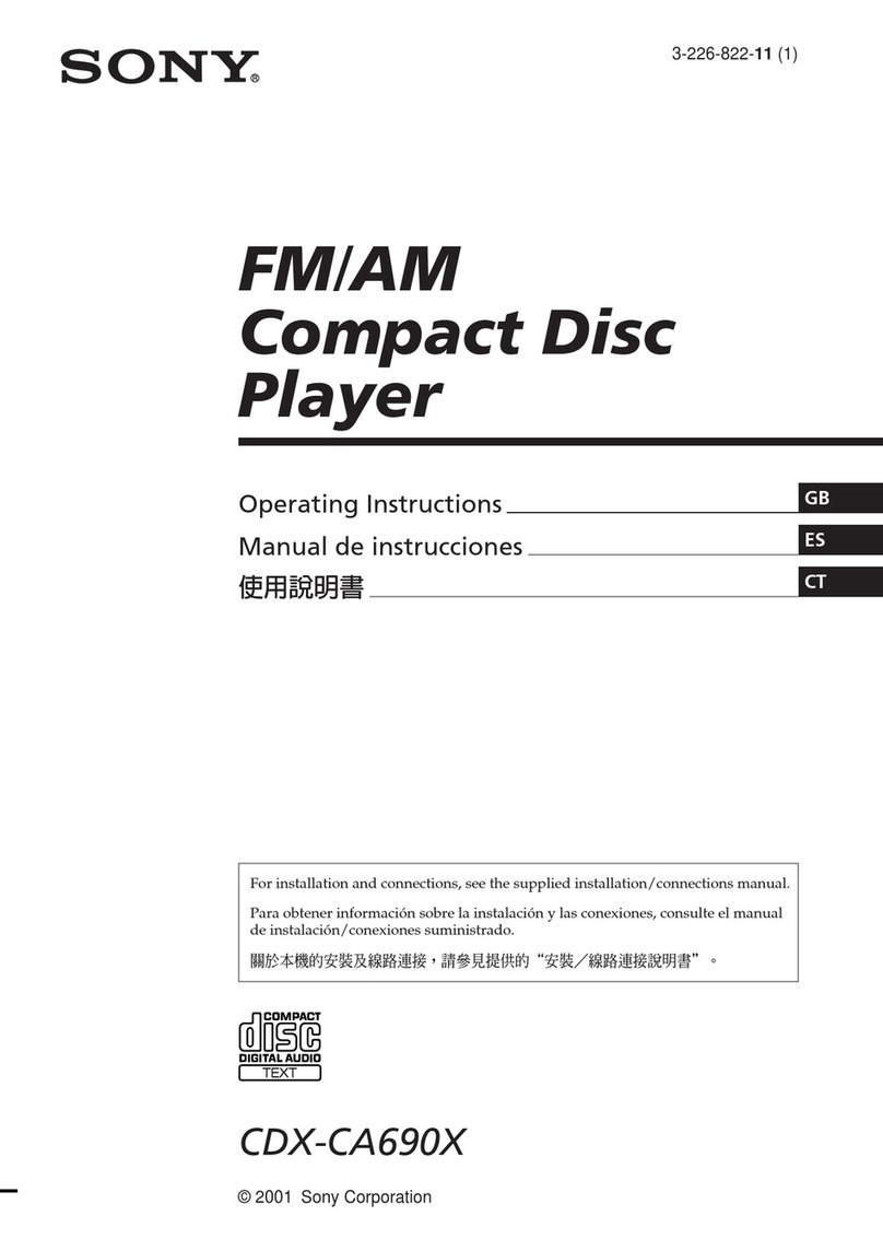 Sony CDX-CA690X User manual