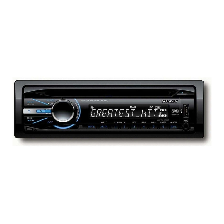 Sony CDX-GT540UI User manual