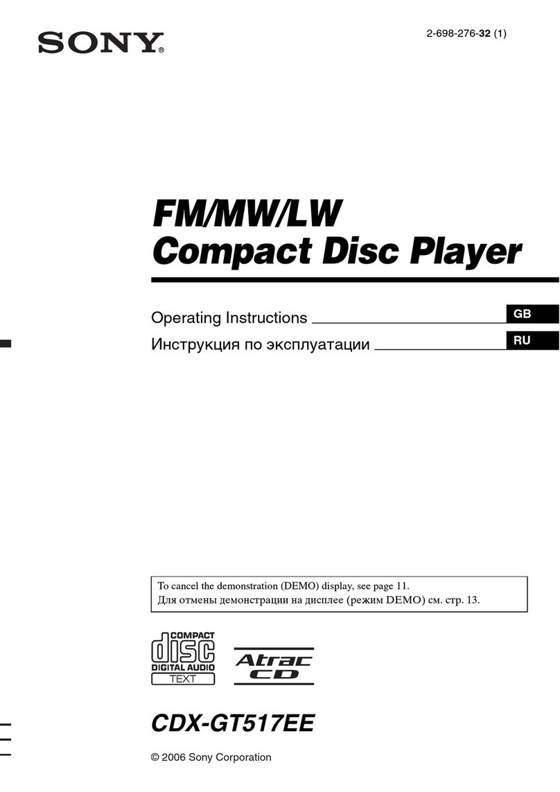 Sony CDX-GT517EE User manual