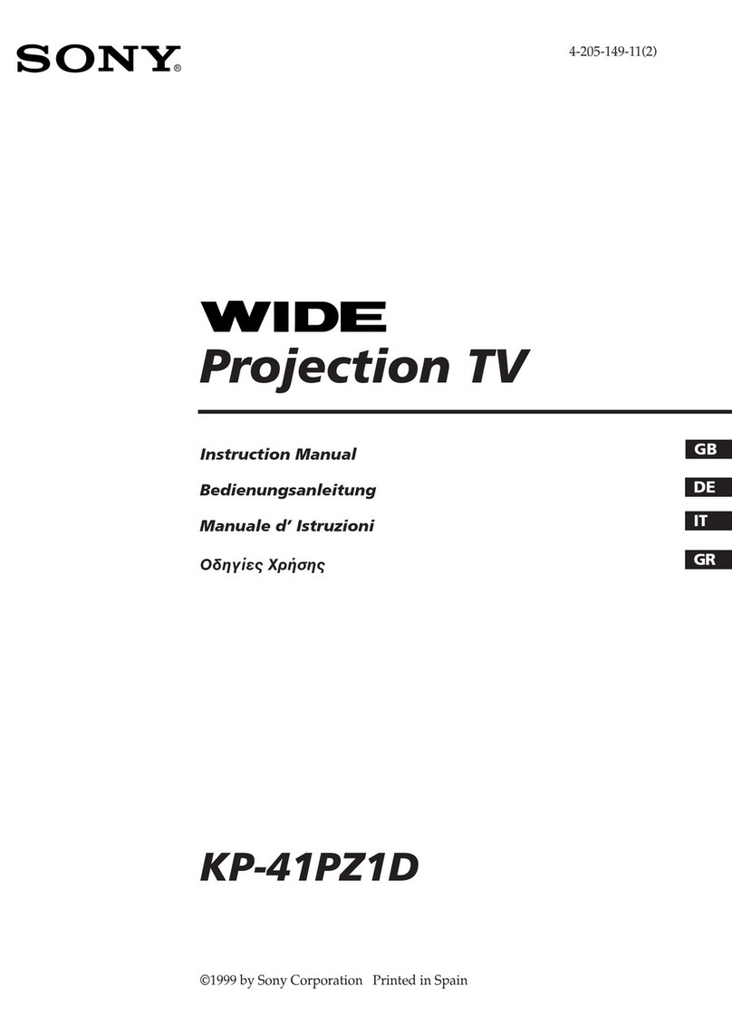Sony KP-41PZ1D instruction manual