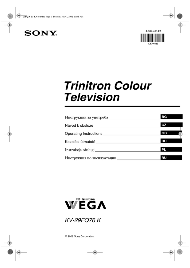 Sony FD Trinitron WEGA KV-29FQ76 K User manual