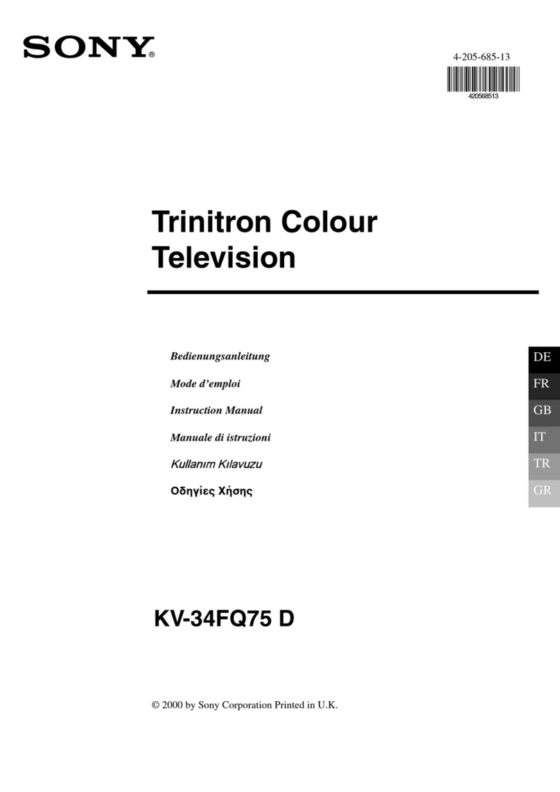 Sony FD Trinitron KV-34FQ75 D User manual