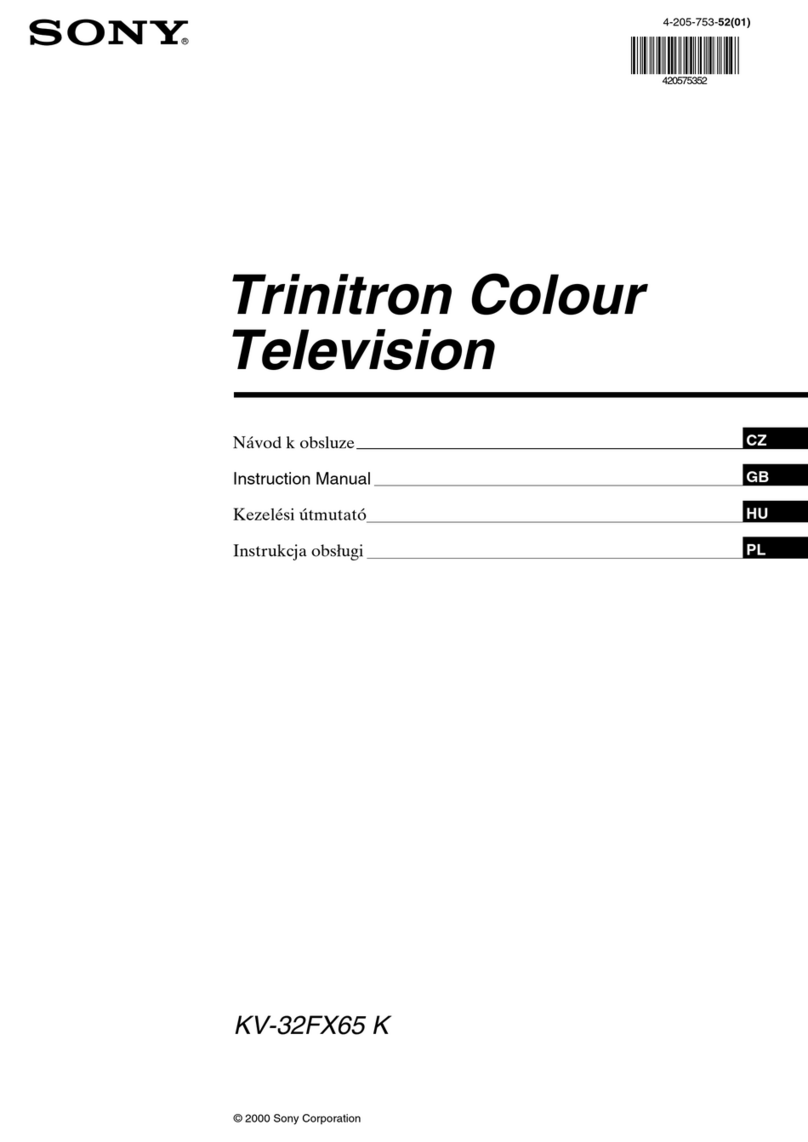 Sony FD Trinitron KV-32FX65 B User manual