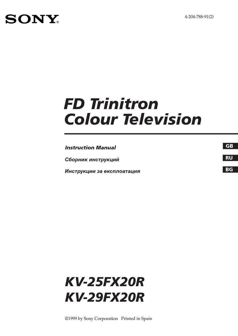 Sony Trinitron KV-25FX20R User manual