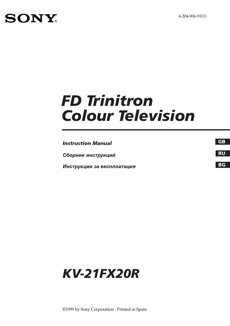 Sony TRINITRON KV-21FX20R instruction manual