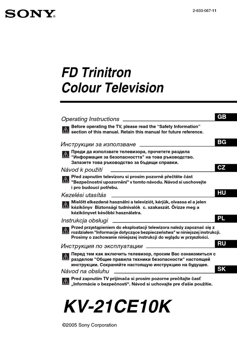 Sony KV-21CE10K User manual