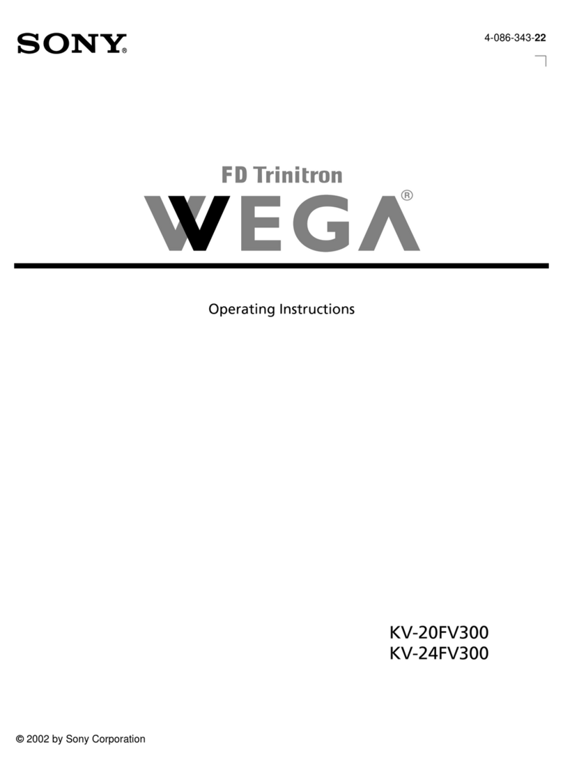 Sony FD Trinitron WEGA KV-20FV300 User manual