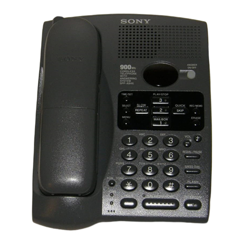 Sony SPP-A946 operating instructions