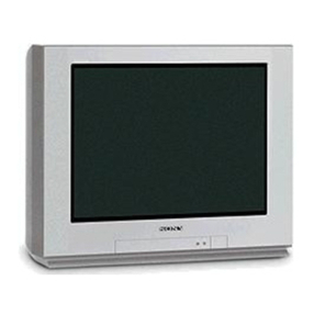 Sony FD Trinitron KV-21FX30K User manual Sony FD Trinitron KV-21FX30K User manual