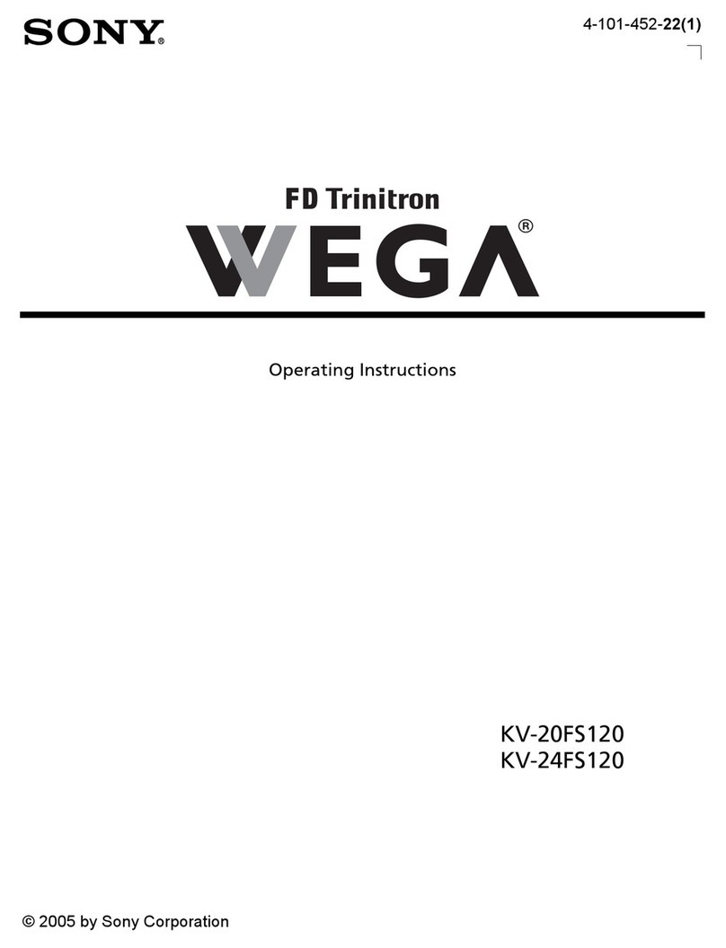 Sony FD TRINITON VEGA KV-20FS120 User manual