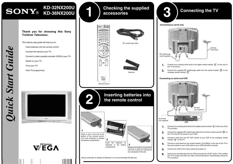 Sony Trinitron KD-32NX200U User manual