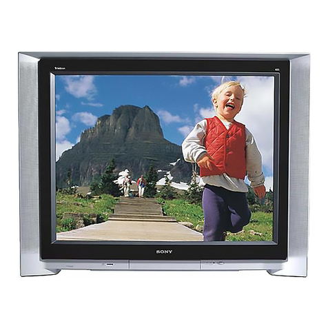 Sony KV-36XBR800 - 36" Trinitron Color Flat Tv Wega... operating instructions