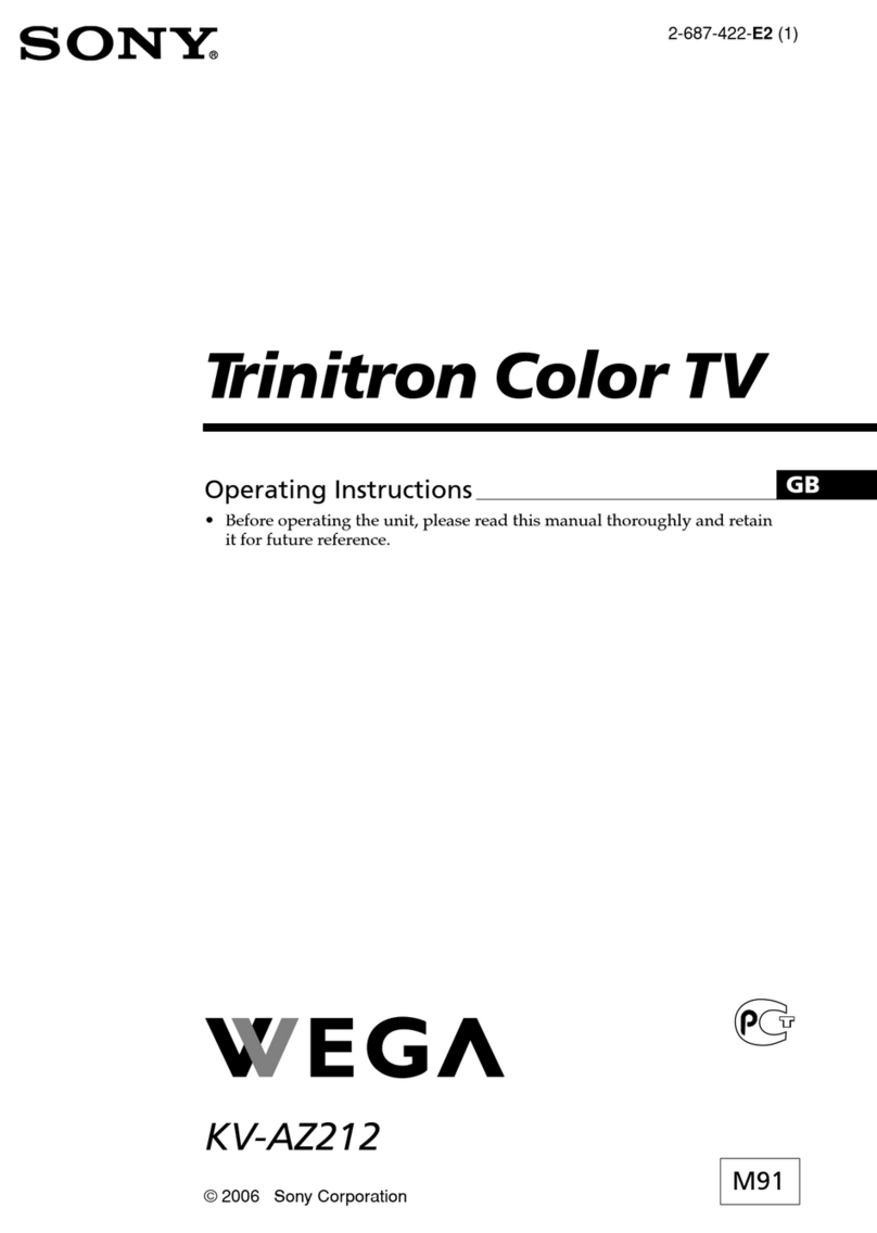 Sony wega KV-AZ212 User manual
