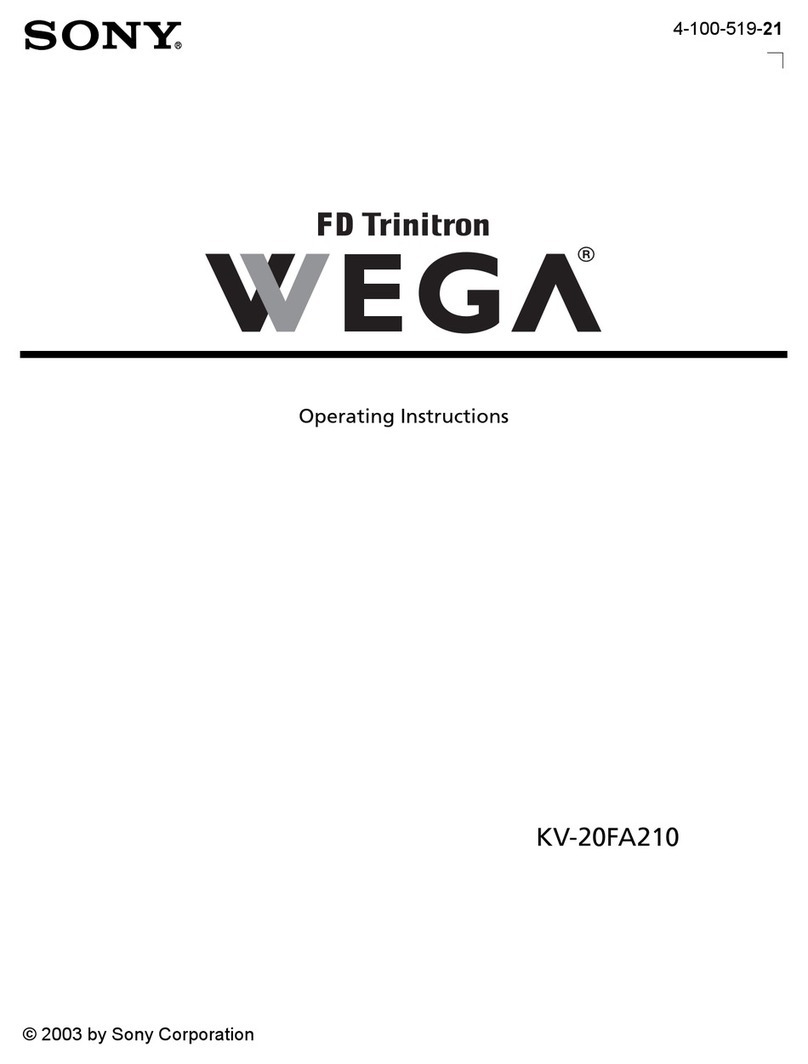 Sony WEGA KV 20FA210 User manual