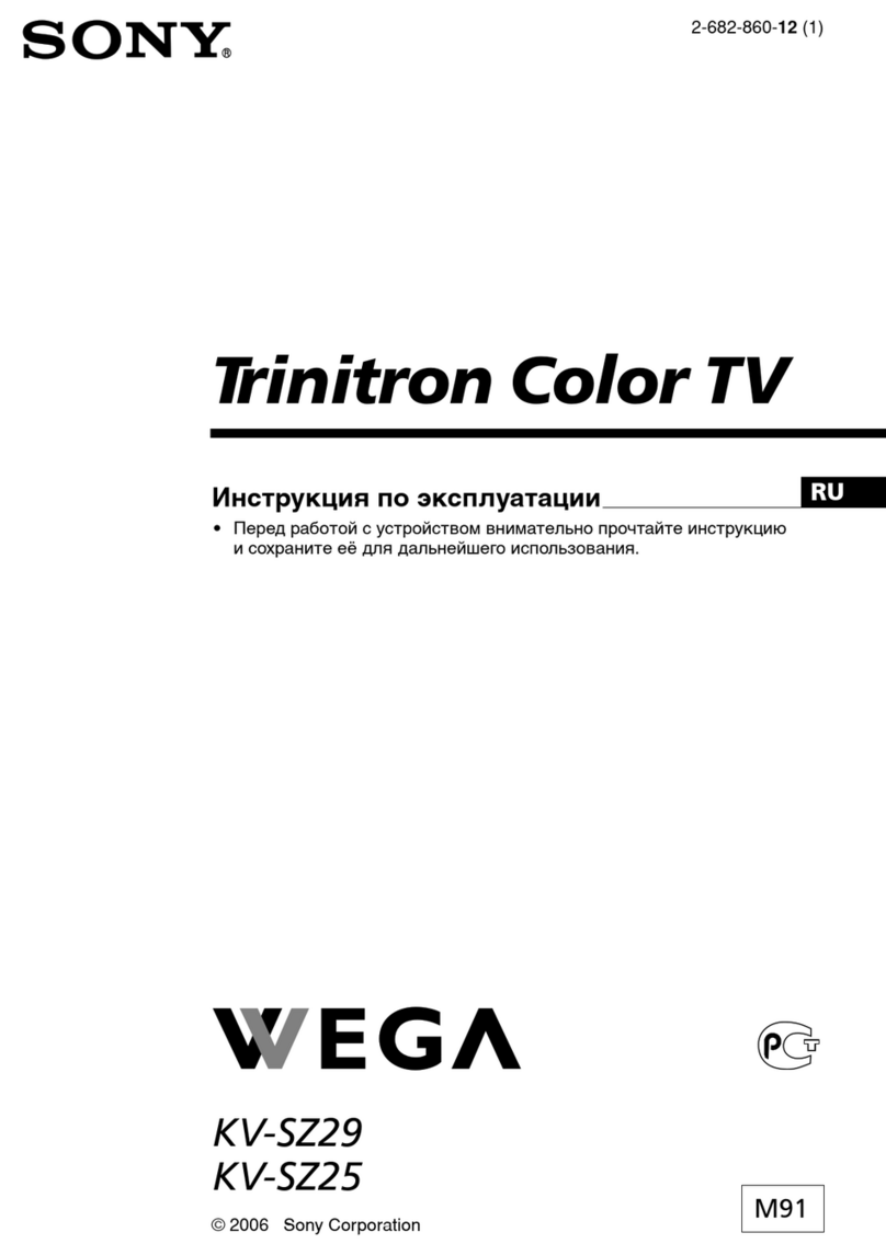 Sony Trinitron WEGA KV-SZ29 User manual