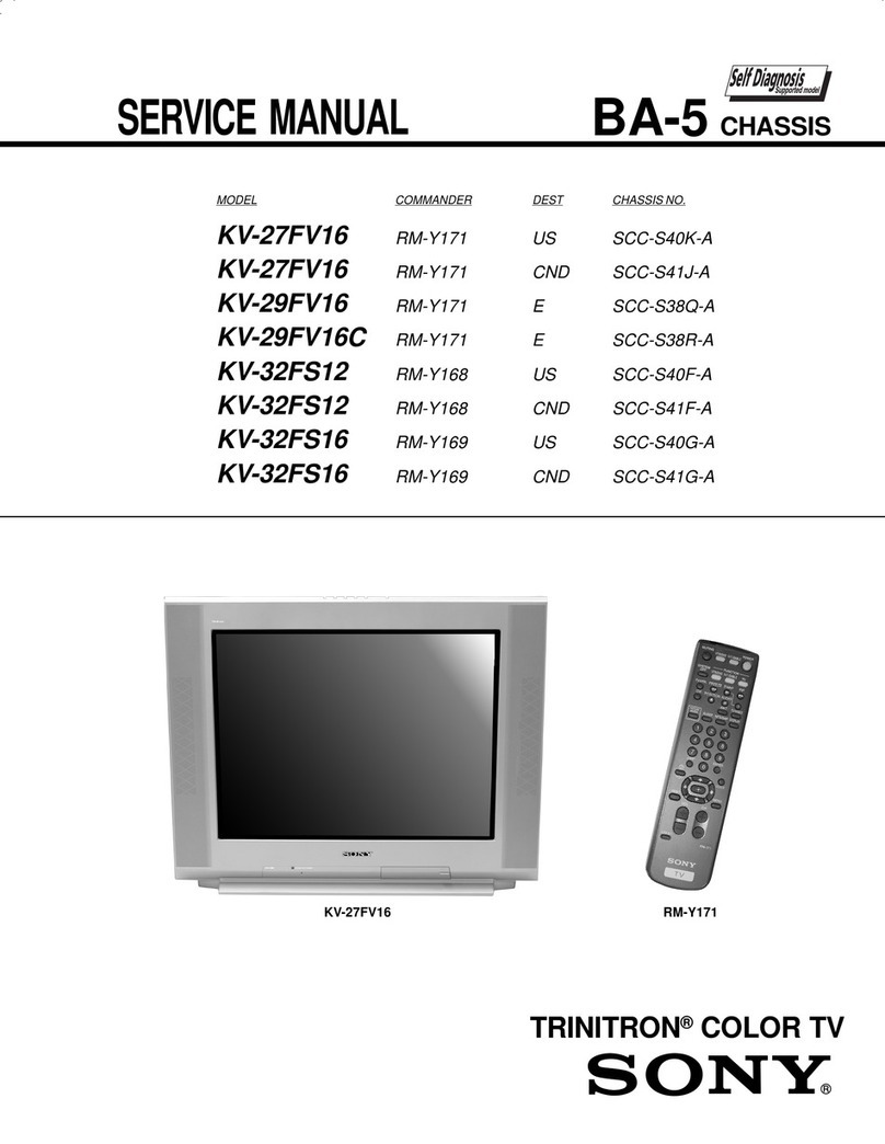 Sony FD Trinitron WEGA KV-27FV16 Service manual