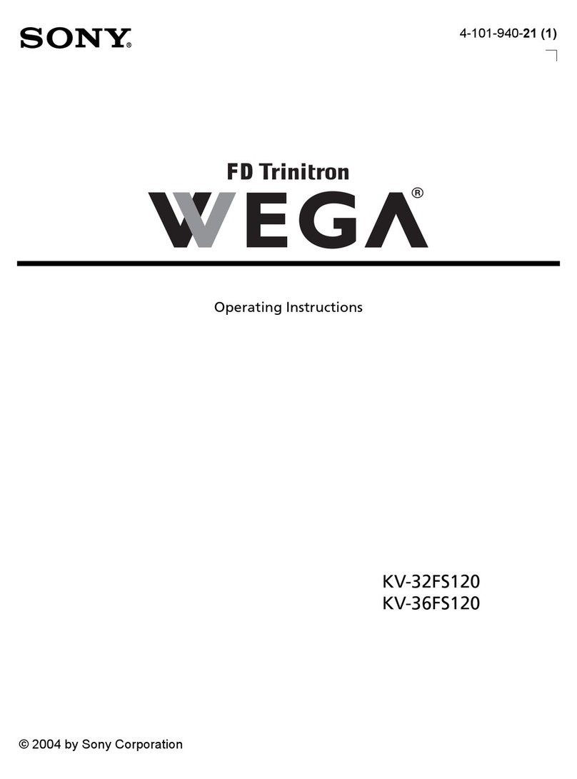 Sony KV-32FS120 - FD Trinitron WEGA Flat-Screen CRT... User manual Sony KV-32FS120 - FD Trinitron WEGA Flat-Screen CRT... User manual