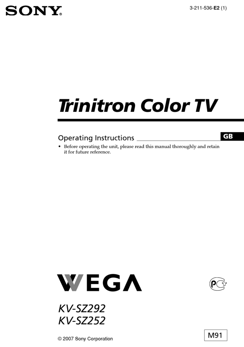 Sony Trinitron WEGA KV-SZ252 User manual
