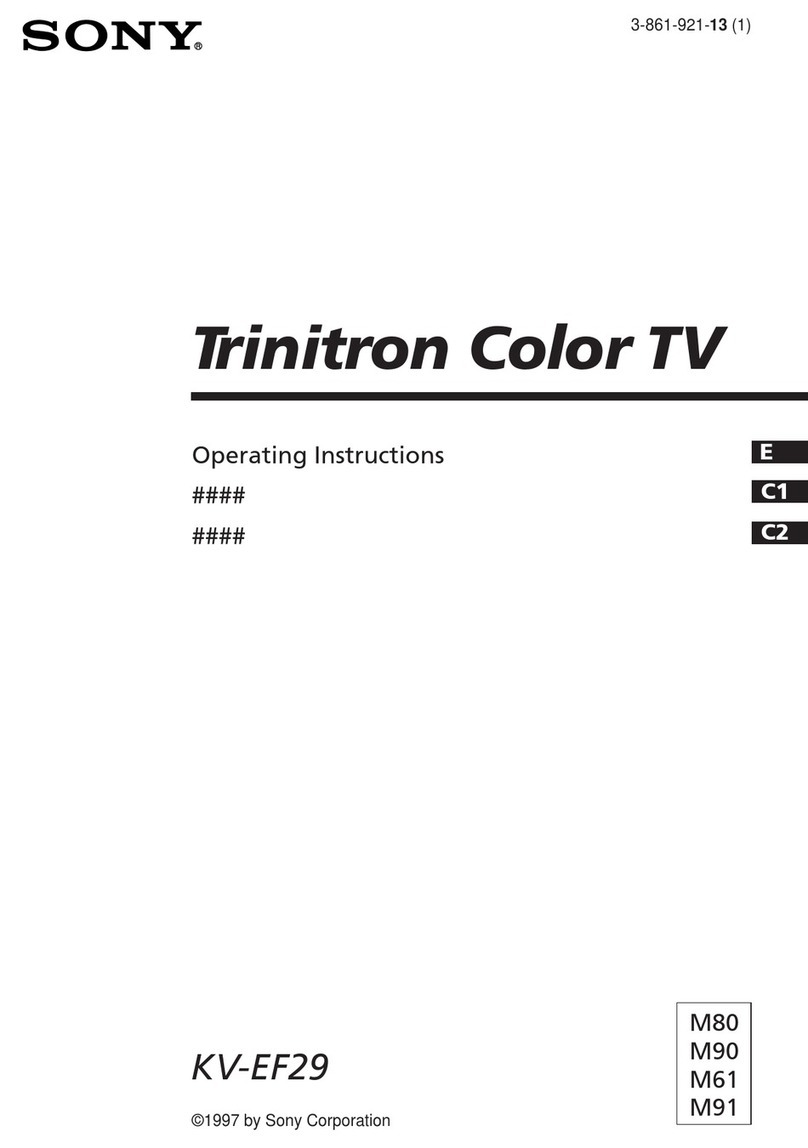 Sony Trinitron KV-EF29 User manual