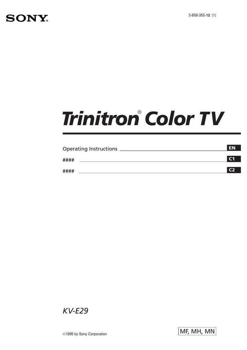 Sony Trinitron KV-E29 User manual
