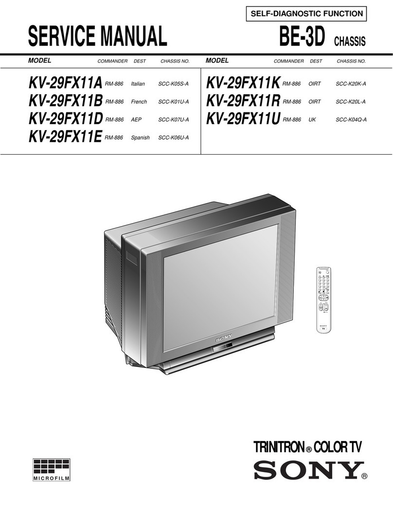 Sony TRINITRON KV-29FX11A User manual