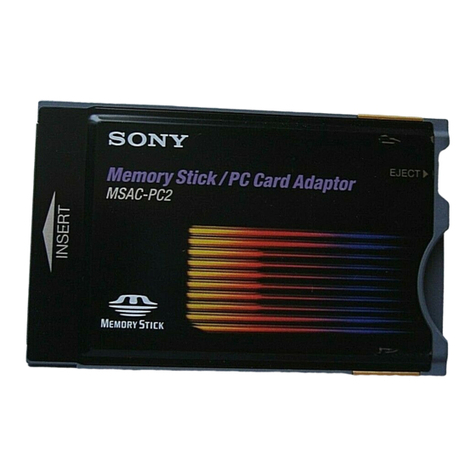 Sony PC CARD ADAPTER M SA C-PC2 User manual