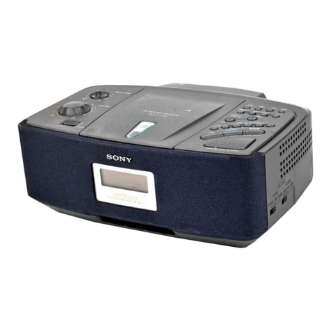 Sony VOICE PLUS ICF-CD873 User manual