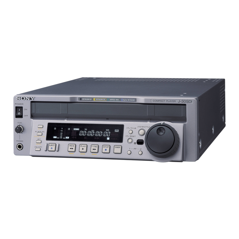 Sony J30SDI User manual