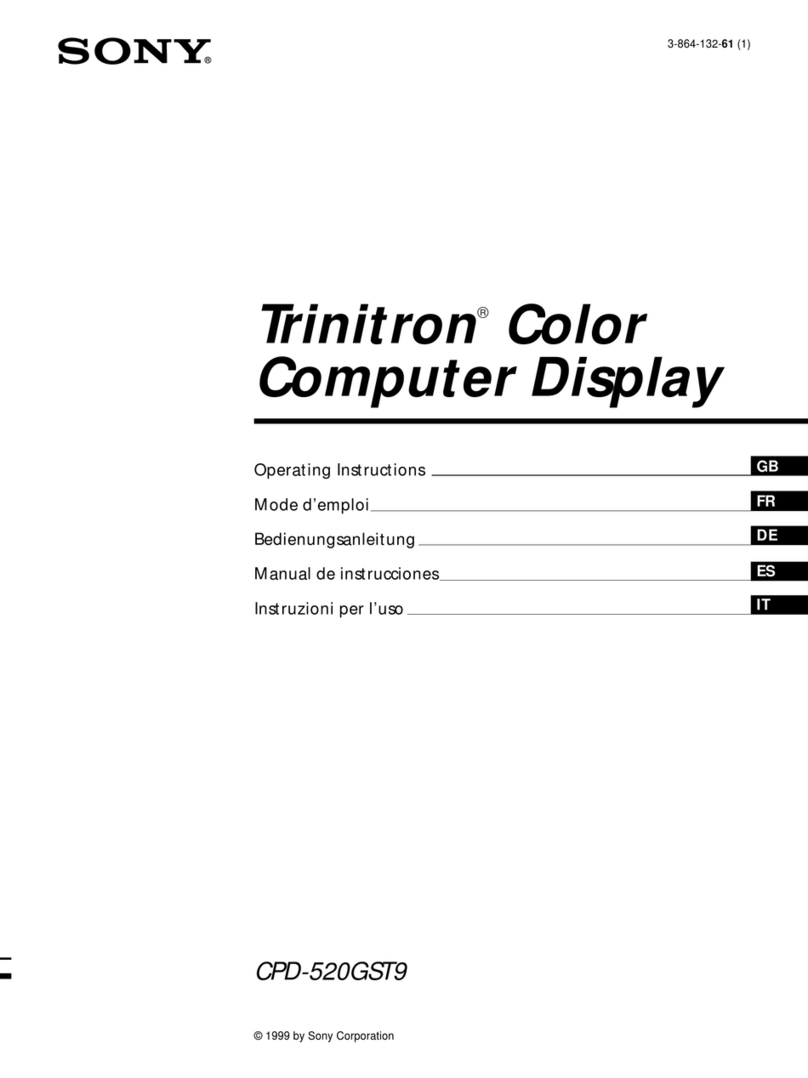 Sony CPD CPD-520GST9 operating instructions