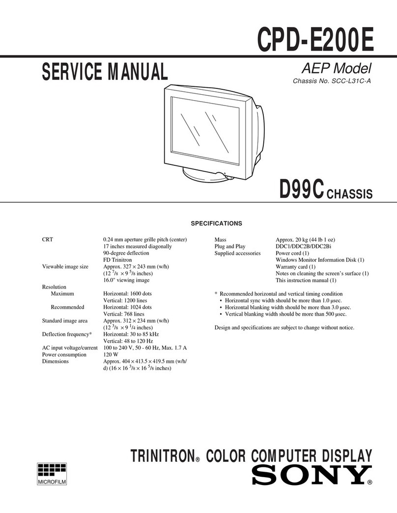 Sony CPD-E200E User manual