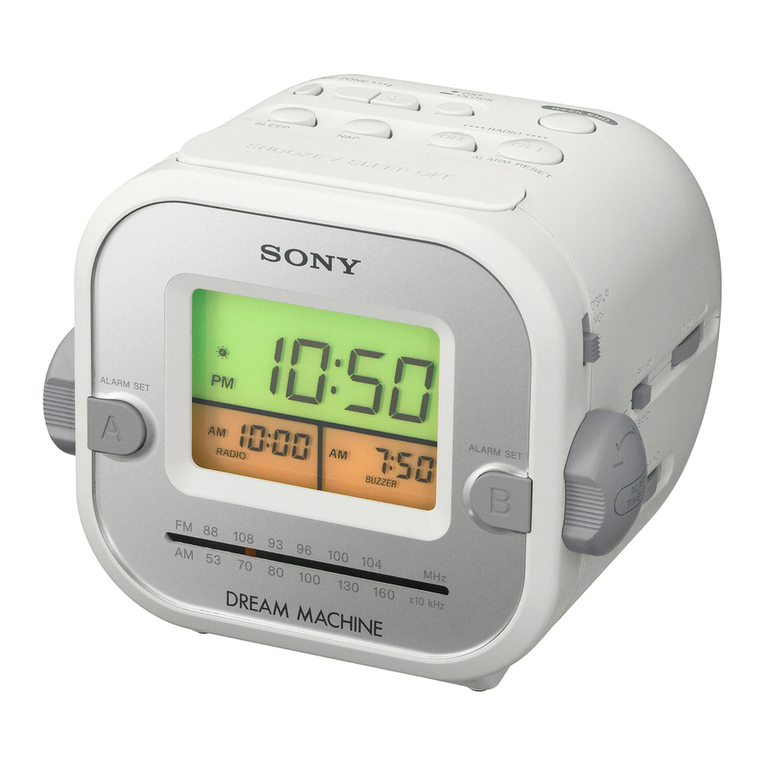Sony Dream Machine ICF-C180 User manual
