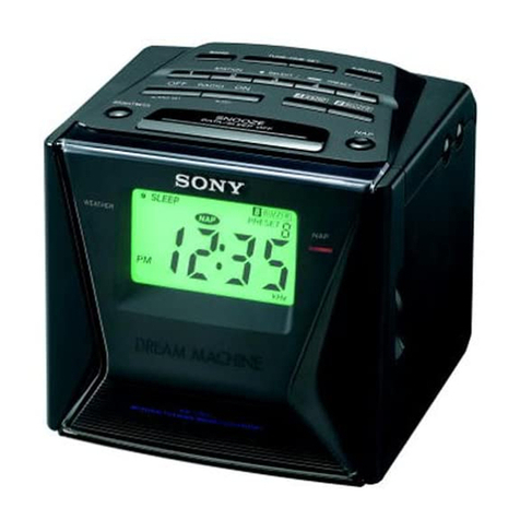 Sony Dream Machine ICF-C153 operating instructions