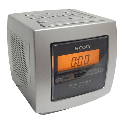 Sony Dream Machine ICF-C113L operating instructions