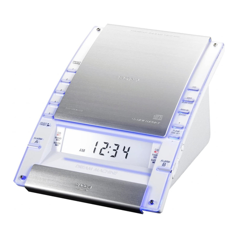 Sony DREAM MACHINE ICF-CD7000 operating instructions