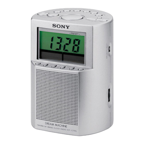 Sony Dream Machine ICF-C795RC User manual