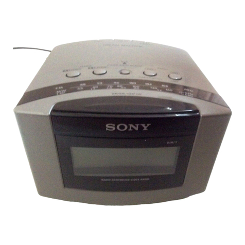 Sony Dream Machine ICF-C50 operating instructions