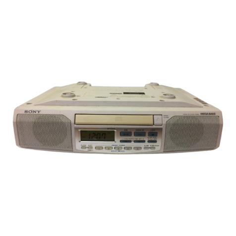 Sony ICF-CD513 - CD Clock Radio operating instructions