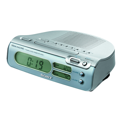 Sony ICF-C273 - Fm/am Clock Radio operating instructions