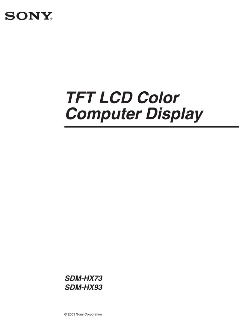 Sony SDM-HX93 operating instructions