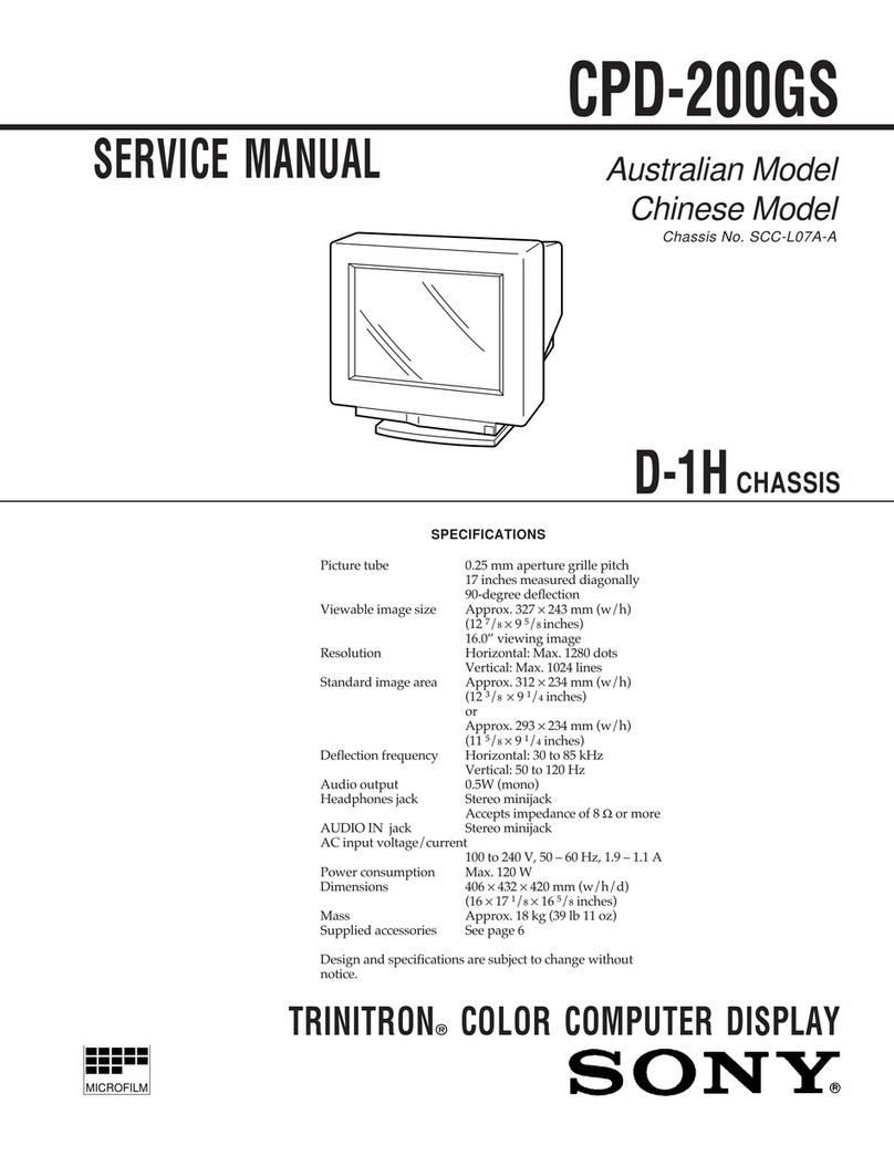 Sony Trinitron CPD-200GS User manual Sony Trinitron CPD-200GS User manual