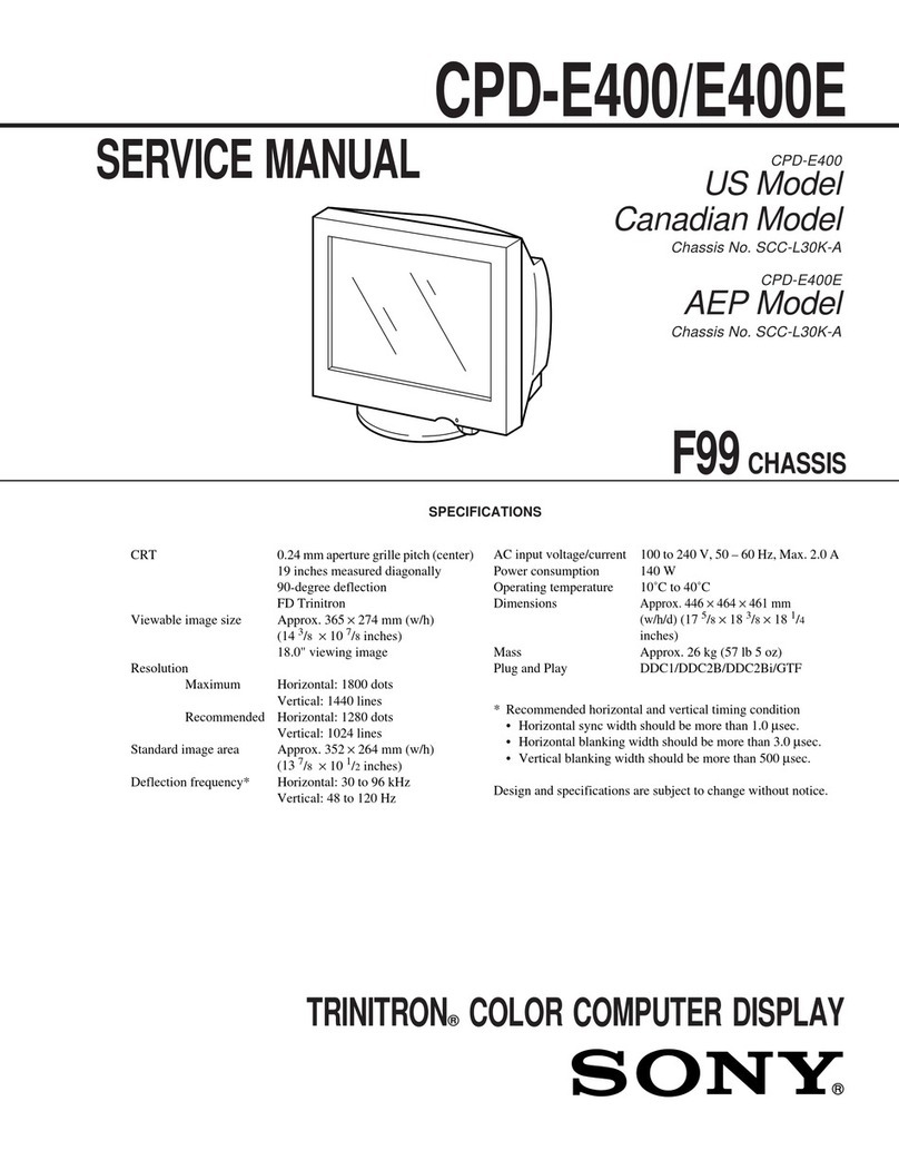 Sony Trinitron CPD-E400 Service manual