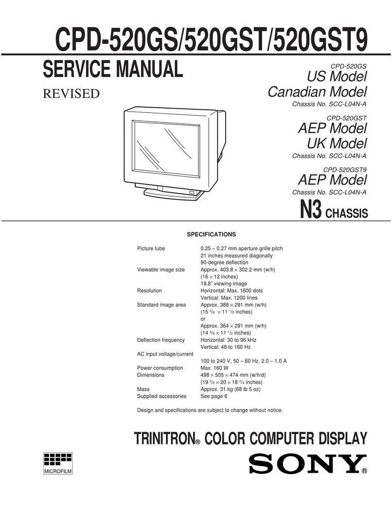 Sony TRINITRON CPD-520GS User manual