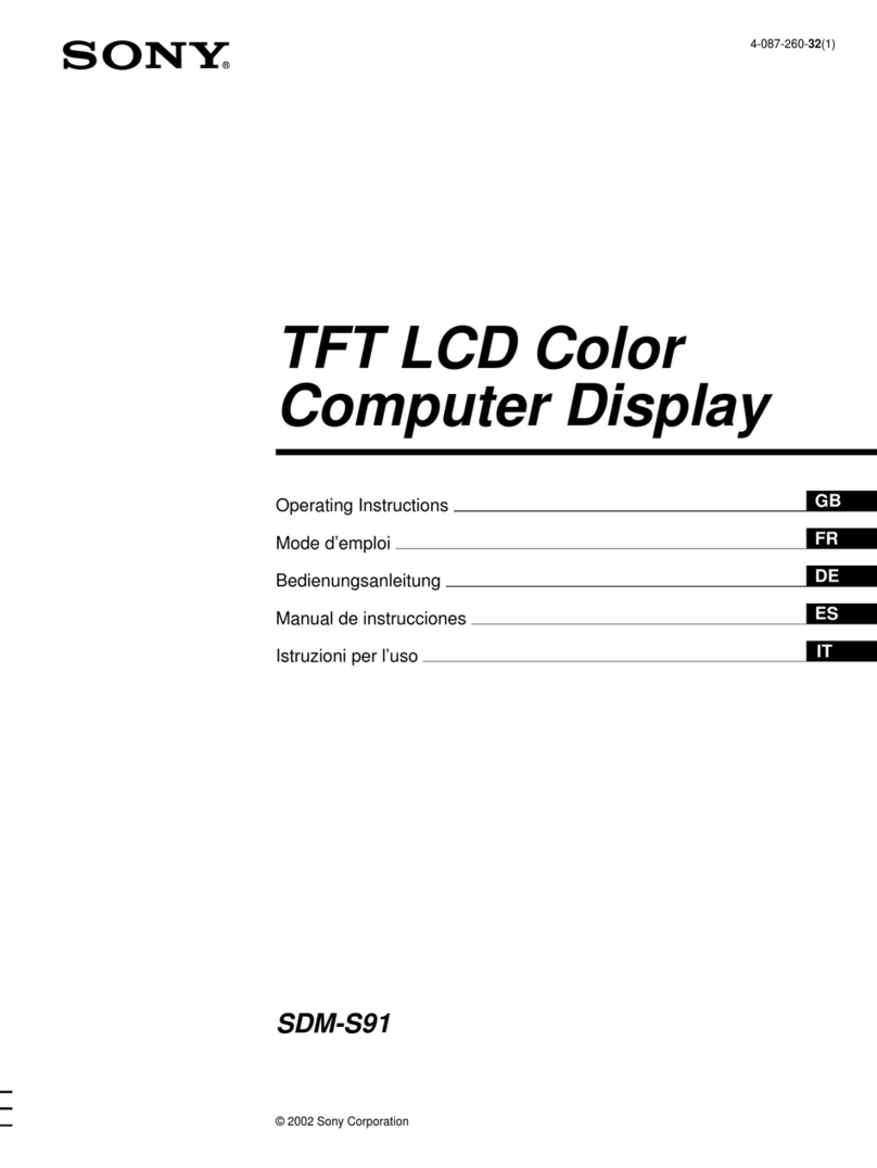 Sony SDM-S91 User manual