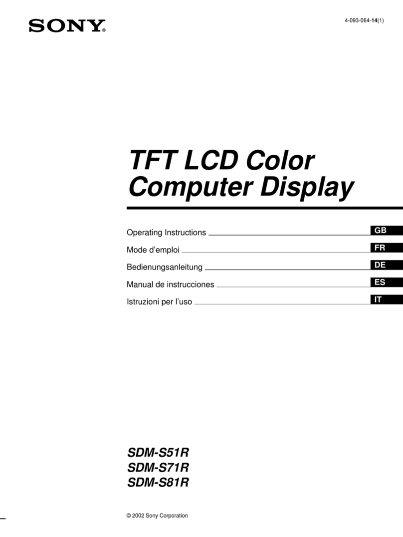 Sony StylePro SDM-S51R User manual