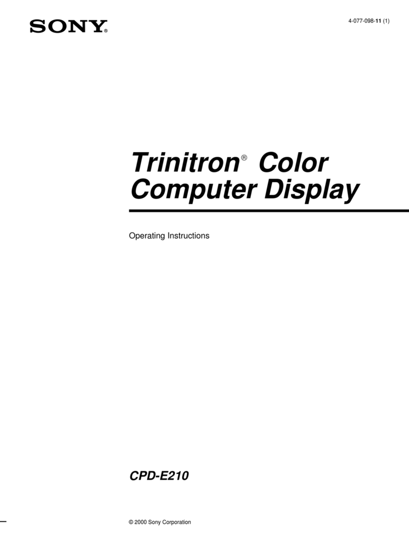 Sony Trinitron CPD-E210 User manual