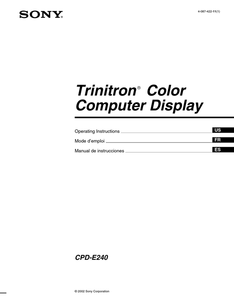 Sony Trinitron CPD-E240 User manual