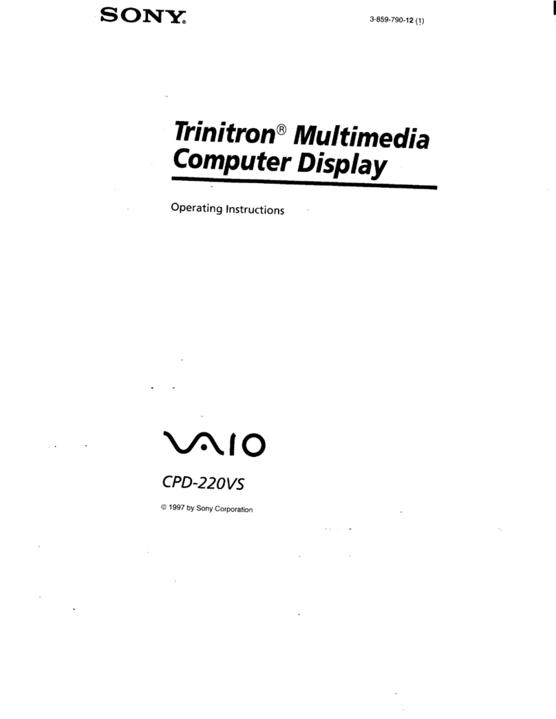 Sony Trinitron CPD-220VS User manual