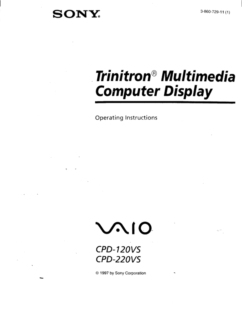 Sony Trinitron CPD-120VS operating instructions